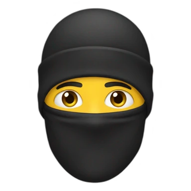 man with a balaclava sticker