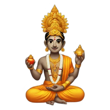 Loard dhanvantari with kalash sticker
