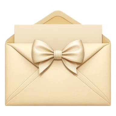 Light cream color The envelope of the romantic  Letter sticker