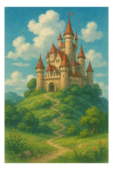 castle fairy tales sticker
