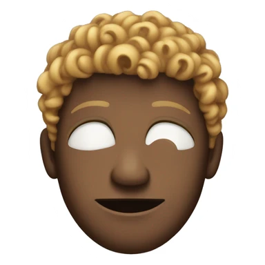 A curly headed bigback sticker