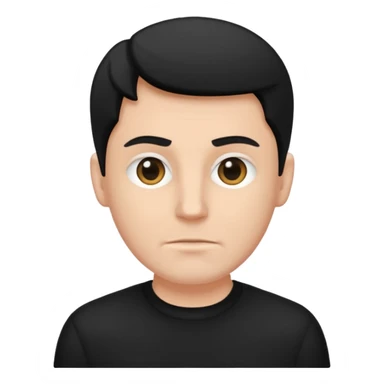 gil be white and be wering black sticker