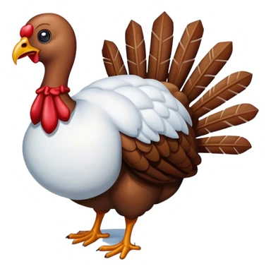 Turkey in snow sticker