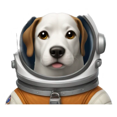 Dog in space sticker