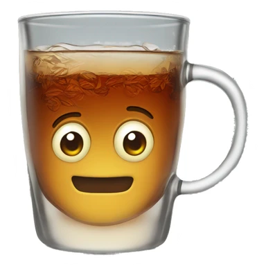 Tea in turkey glass sticker