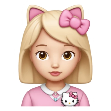  hello kitty style Human like sticker