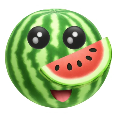 Watermelon as a dog sticker