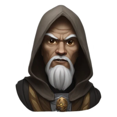 hyperrealist sith jedi in world of warcraft sticker