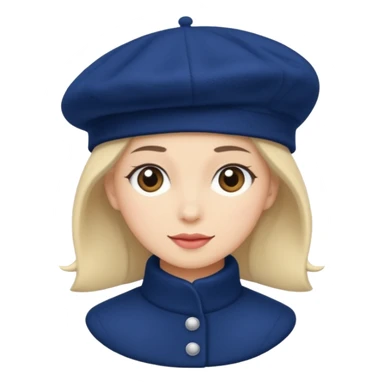 Winter beret sticker