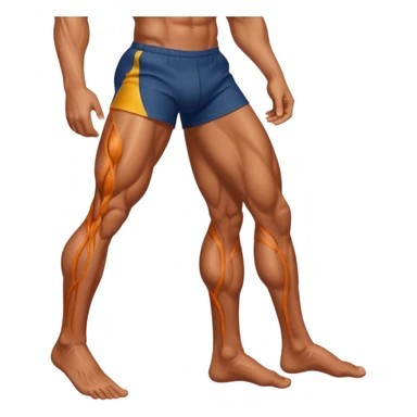 une jambe droit sticker