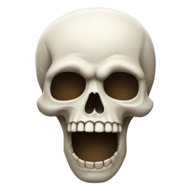 Speaking skull sticker