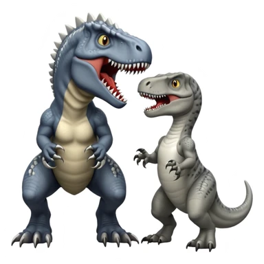 T rex vs indominus rex sticker