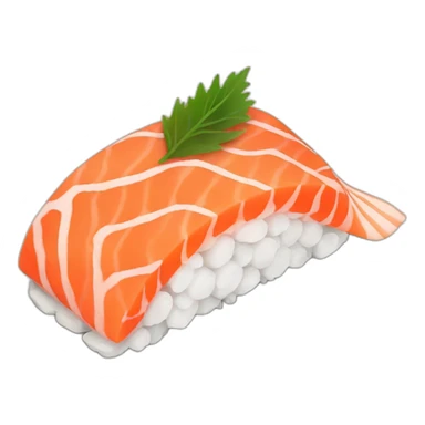 Salmon sushi sticker