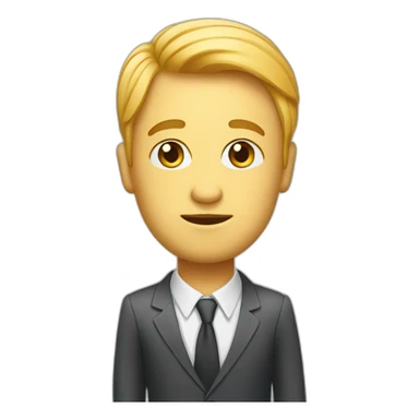 curious figure emoji for a team of business and data analyst sticker