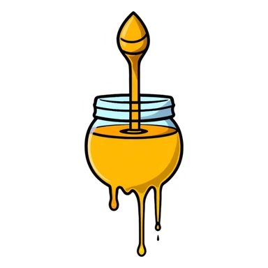 dripping honey sticker