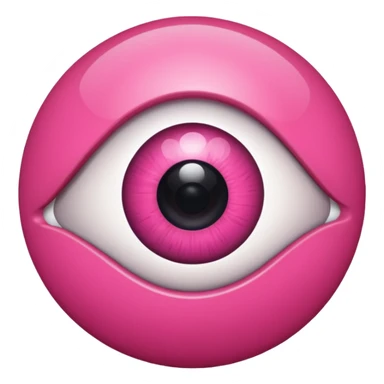 eyeball pink is my new apple sticker