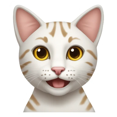 Gatto accaldato con l'affanno  sticker