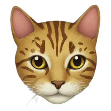 cat using batik sticker