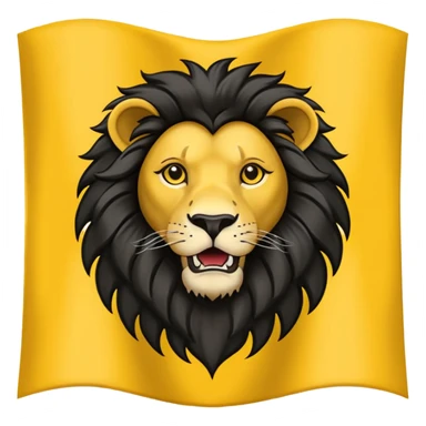 Drapeau flandres lion noir sur fond jaune  sticker