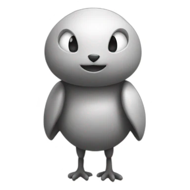 lonely pokemon in monochrome sticker