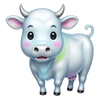 ghost cattle sticker
