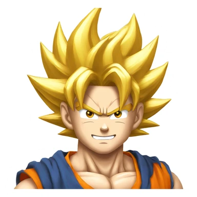 Goku super saiyen gold sticker