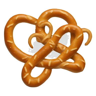 happy pretzel sticker