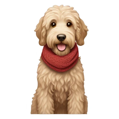 labradoodle-in-the-scarf sticker