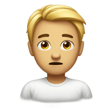 nervous and sad sticker