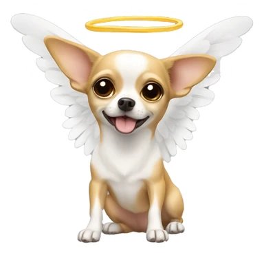 chihuahua angel sticker