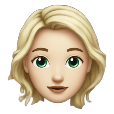 Astrology white skin girl make natal map sticker