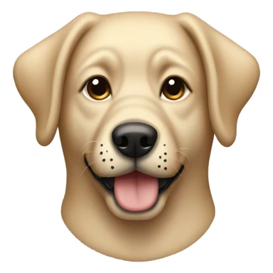 Beige dog with dark muzzle  sticker