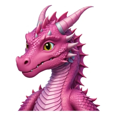 pink dragon with shirt sticker
