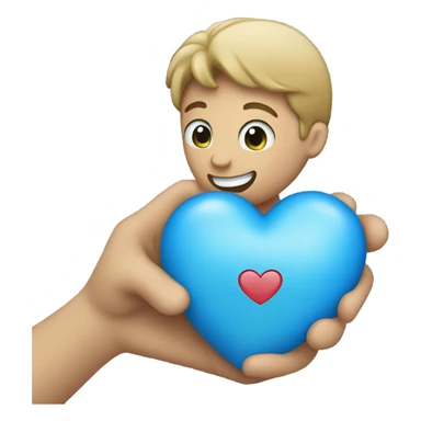 I love my boyfriend blue heart sticker