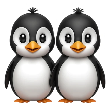 
Penguins smiling with eyes sticker