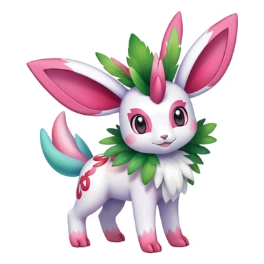 Shiny Exotic Sylveon-Shaymin-Meganium-Hybrid-Creature sticker