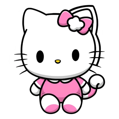 hello kitty character sticker