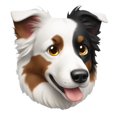 tricolor border collie sticker