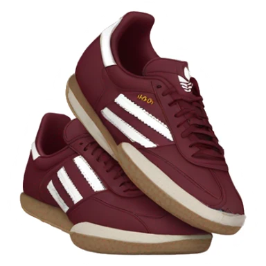 maroon adidas sambas sticker