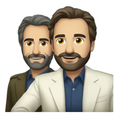 Alberto feijoo y Santiago Abascal enamorados sticker