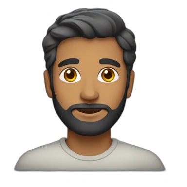south asian man with light beard sticker