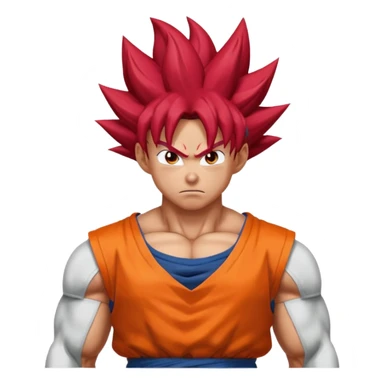 Goku super saiyan god sticker
