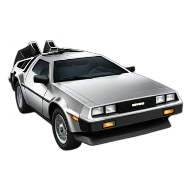 DeLorean DMC-12 baby sticker