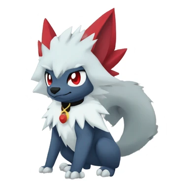 Cool Edgy Zoroark-Absol-Zangoose-Sneasel-Quilava with a collar on, full body sticker