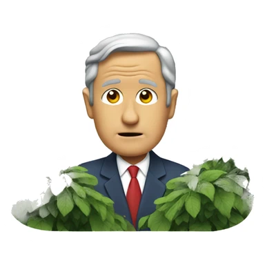 Confused bush with waterfall sticker