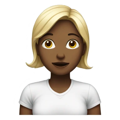 Girl with questions  sticker