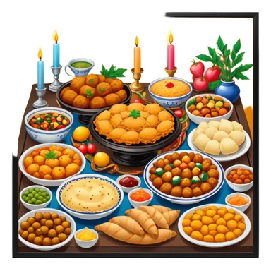 Feast with Ramadan lights sticker