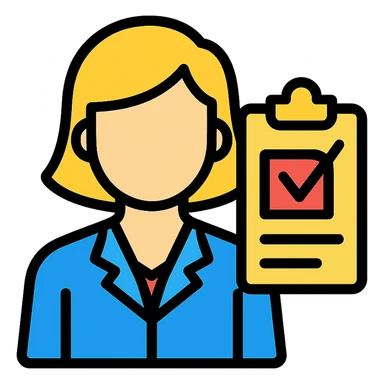 admin assistant icon, modern, professional, clear, suitable for digital use sticker