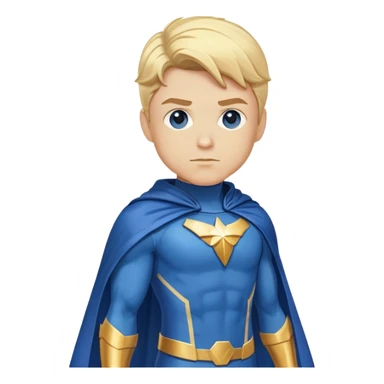 Marvel superhero Sentry with blonde hair in blue and gold costume with cape sticker