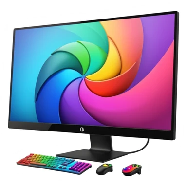 gaming rgb monitor sticker
